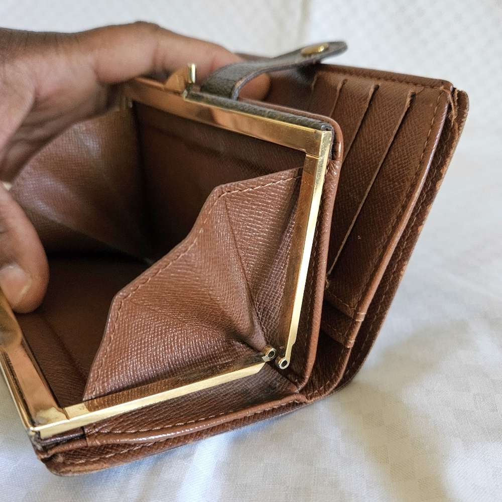 Louis Vuitton Monogram Brown and Gold Small Wallet - Picture 9 of 13